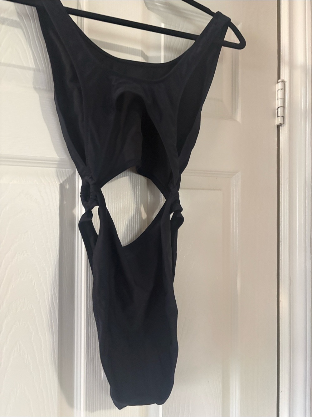 Brandon Blackwood Black Cutout One-Piece Swimsuit - Picture 3 of 6
